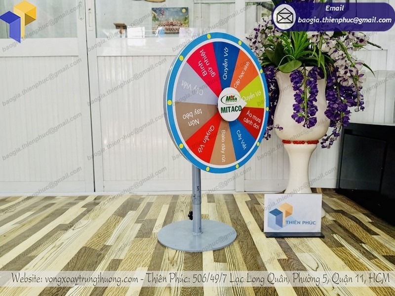 thiết kế vòng quay may mắn Thiên Phúc