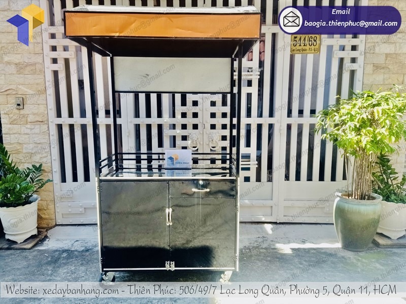 thiết kế  xe bán bánh mì doner kebab