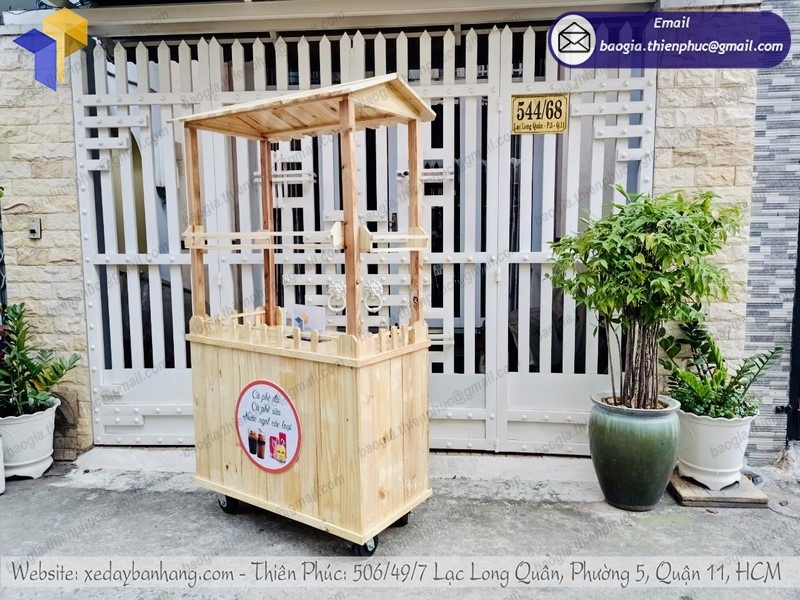 thiết kế xe bán cà phê mang về