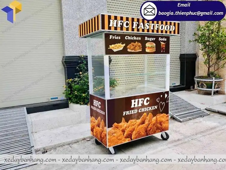 thiết kế xe bán gà rán di động