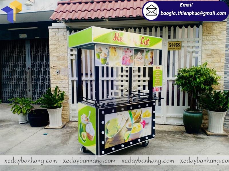 xe bán kem dừa thái lan