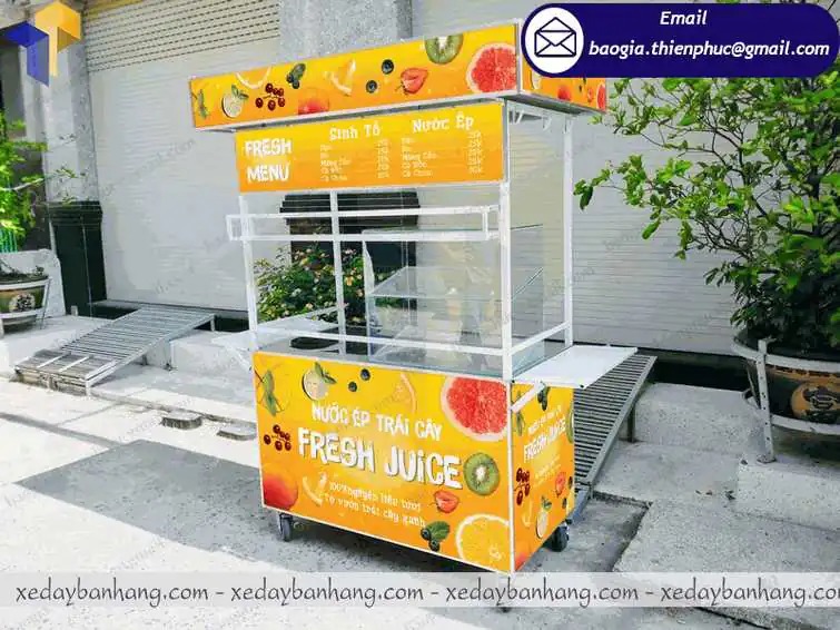 thiết kế xe bán sinh tố tại hà nội