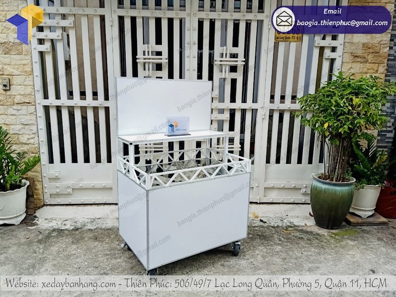 thiết kế xe bán trà sữa di động