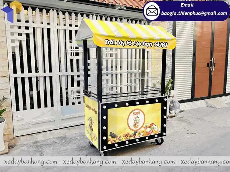 thiết kế xe bán trái cây dầm