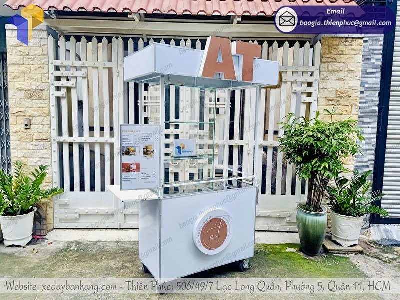 thiết kế xe inox bán cà phê giá rẻ