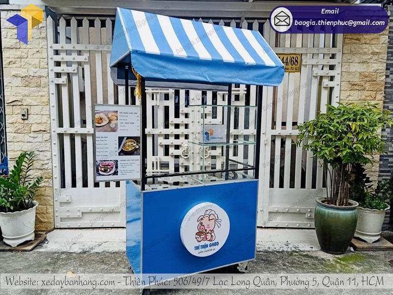 thiết kế xe sắt bán thức ăn nhanh