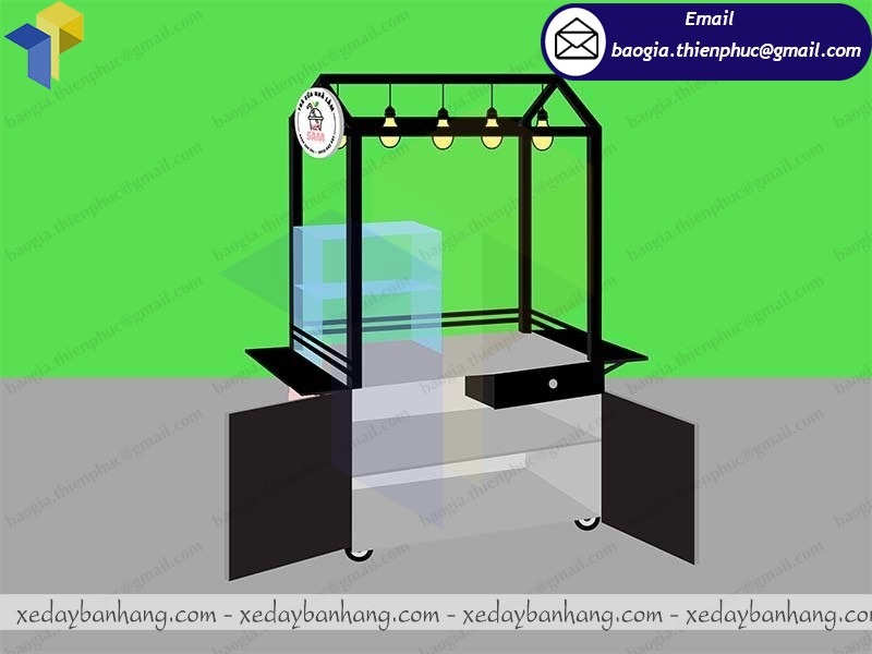 thiết kế xe trà sữa tại Đà Nẵng
