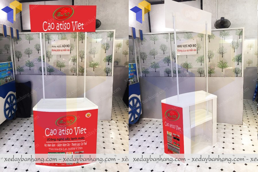 booth nhựa sampling