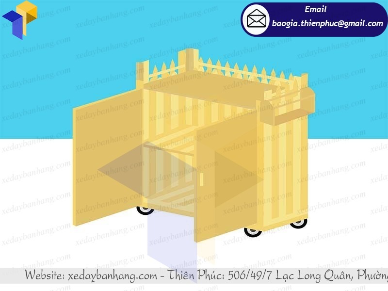 tủ gỗ bán trà sữa trân châu giá rẻ