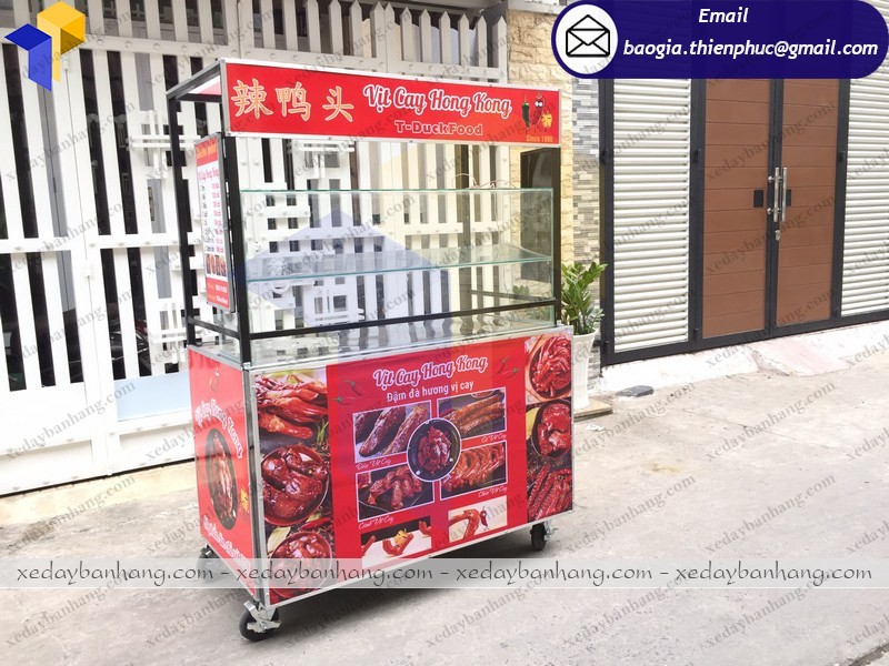 xe đẩy bán thức ăn nhanh