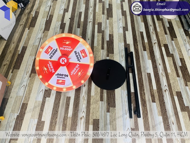 vòng quay may mắn event đẹp