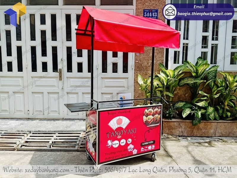 xe bán bánh bạch tuộc Takoyaki giá rẻ