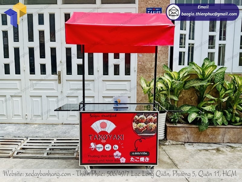 xe bán bánh bạch tuộc Takoyaki