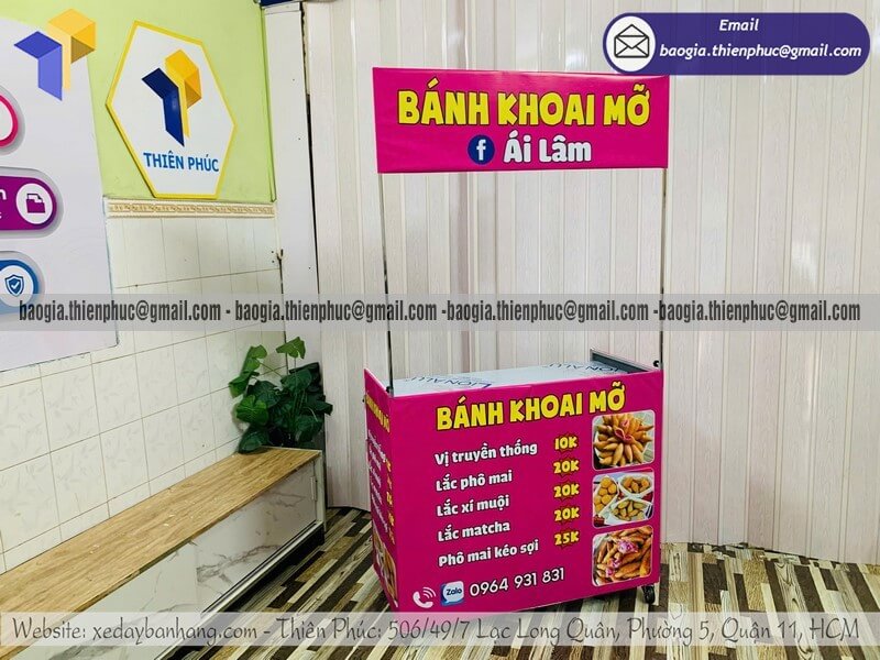 Xe bán bánh hàng rong lắp ráp lưu động giá sỉ cho người mở quầy bán đường phố lần đầu