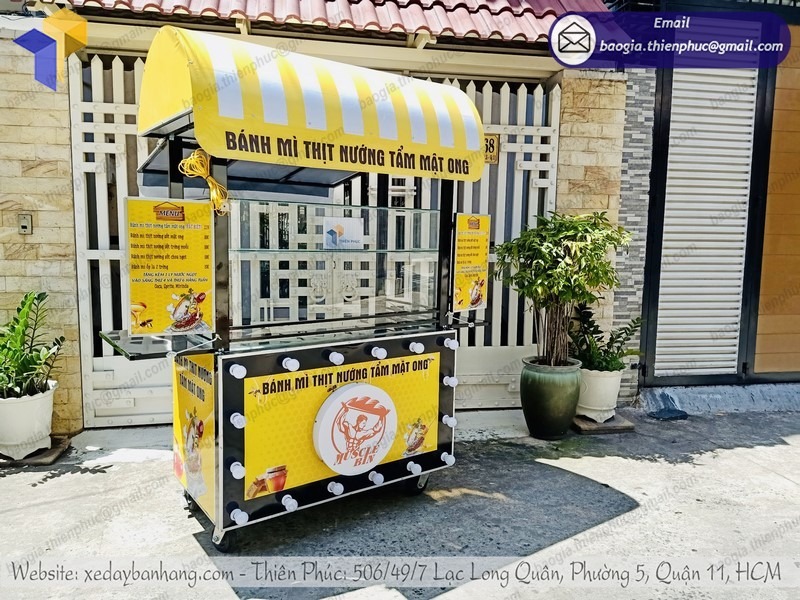 xe bán bánh mì có lò nướng giá rẻ