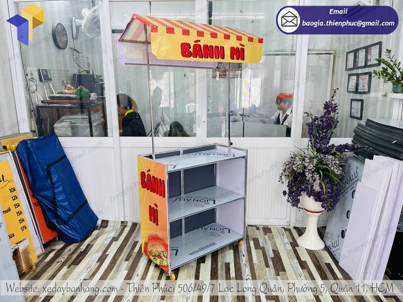 xe bán bánh mì di động tốt