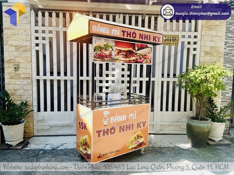xe bán bánh mì doner kebab giá rẻ