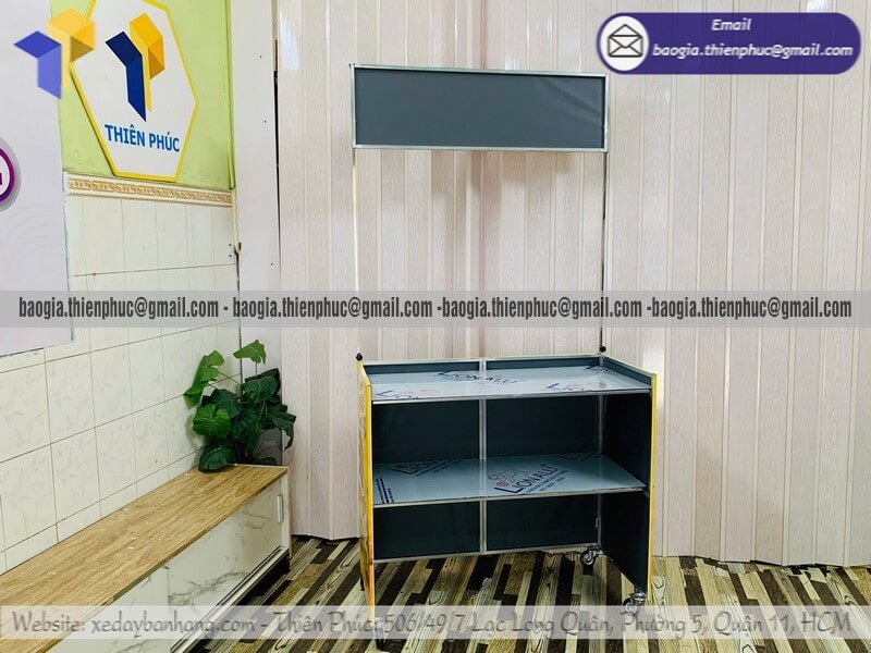 Xe bán bánh mì nướng hàng rong gấp gọn giá rẻ chỉ từ 3 triệu dùng để kinh doanh