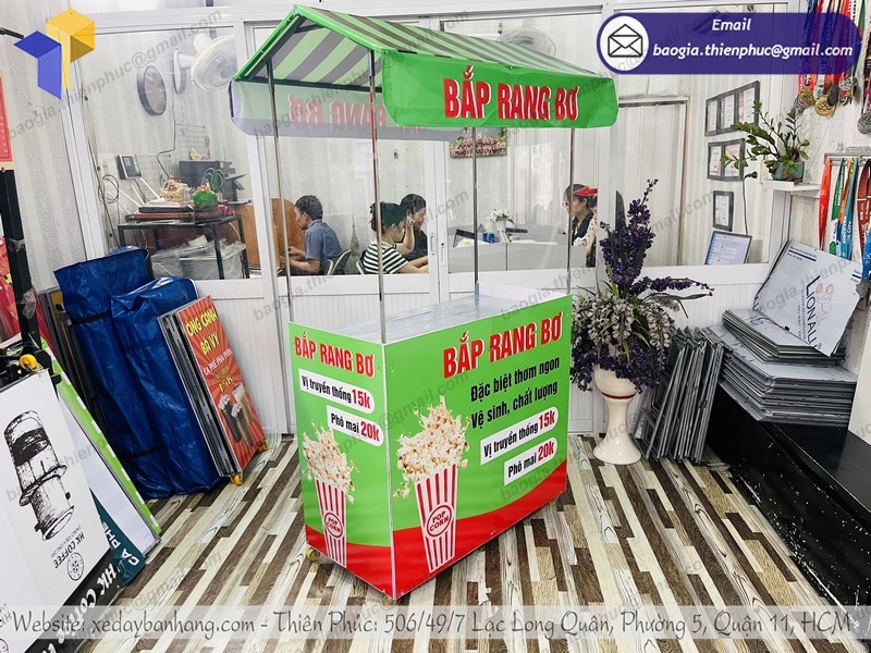 xe bán bắp rang bơ rẻ