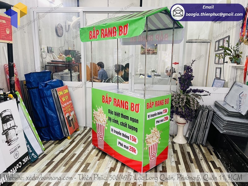 xe bán bắp rang bơ tphcm