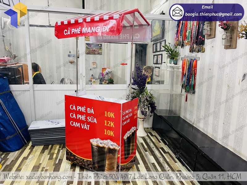 xe bán cafe di động bền