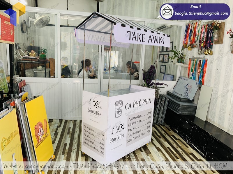 xe bán café lắp ráp rẻ