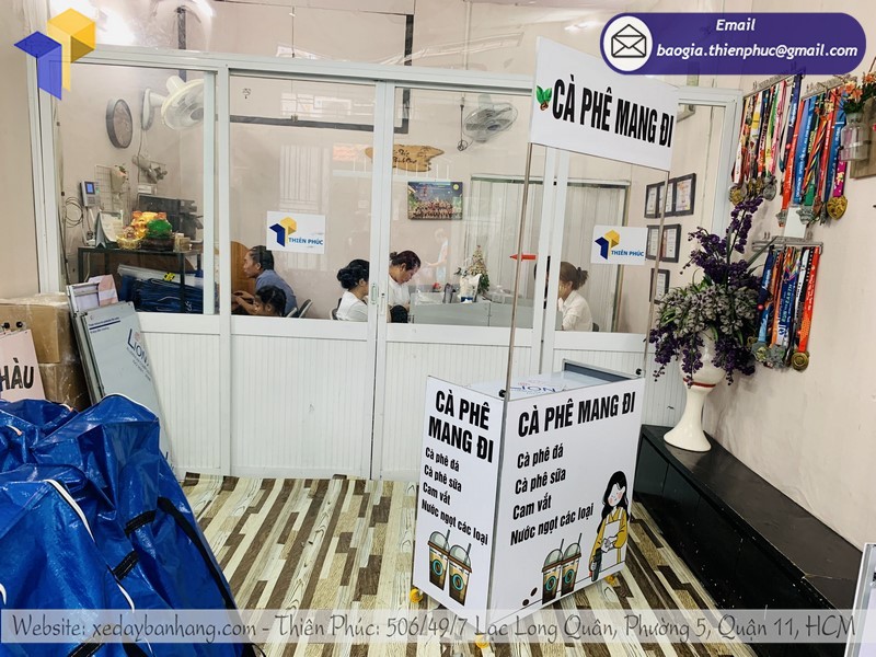 xe bán café lắp ráp rẻ