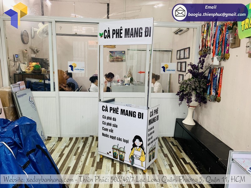 xe bán café lắp ráp tphcm