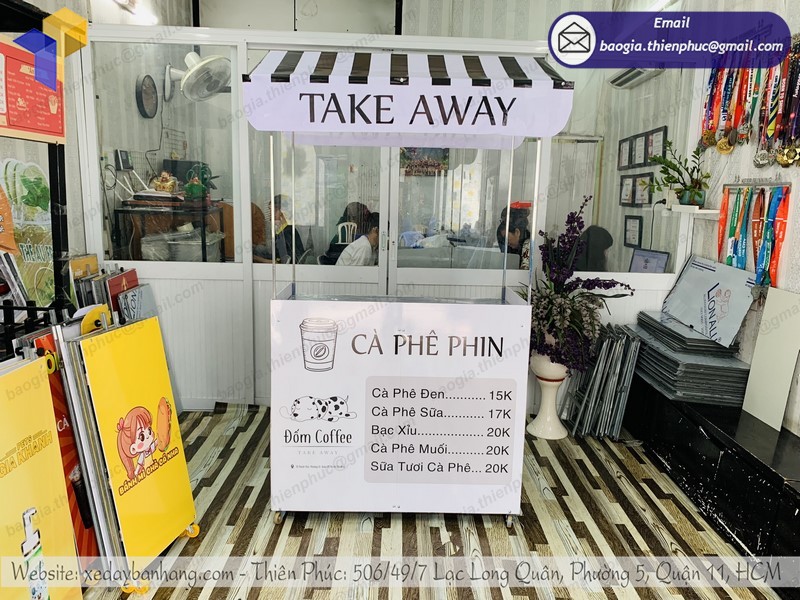 xe bán café lắp ráp