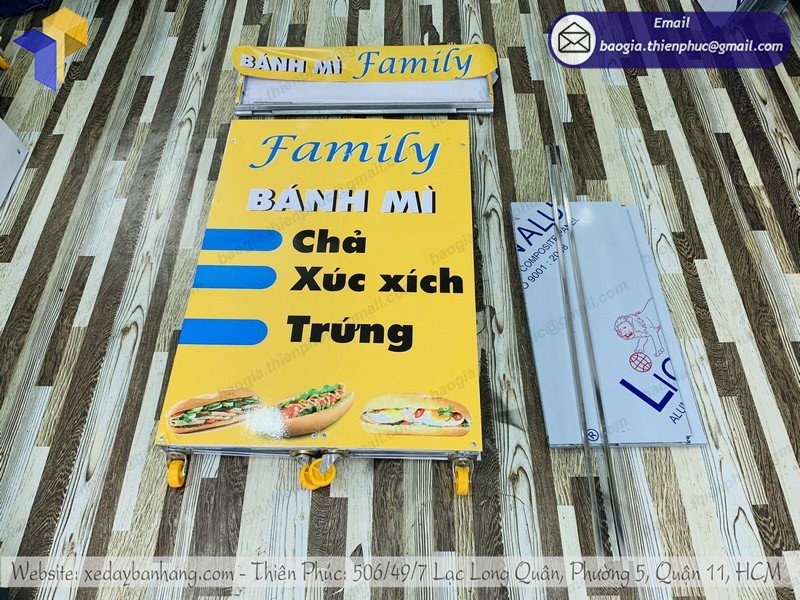 xe bán café mini gọn