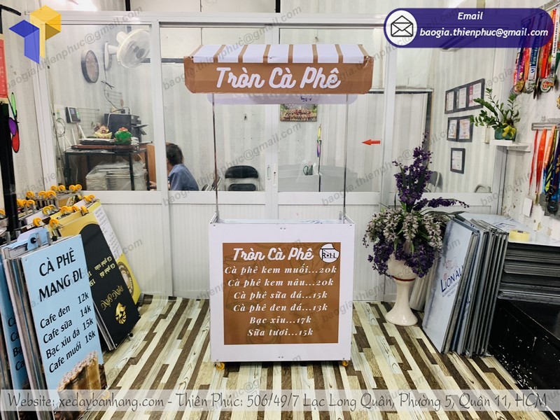 xe bán café muối mang đi