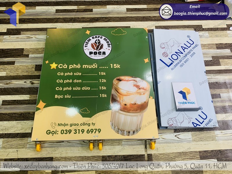 xe bán café muối take away đẹp