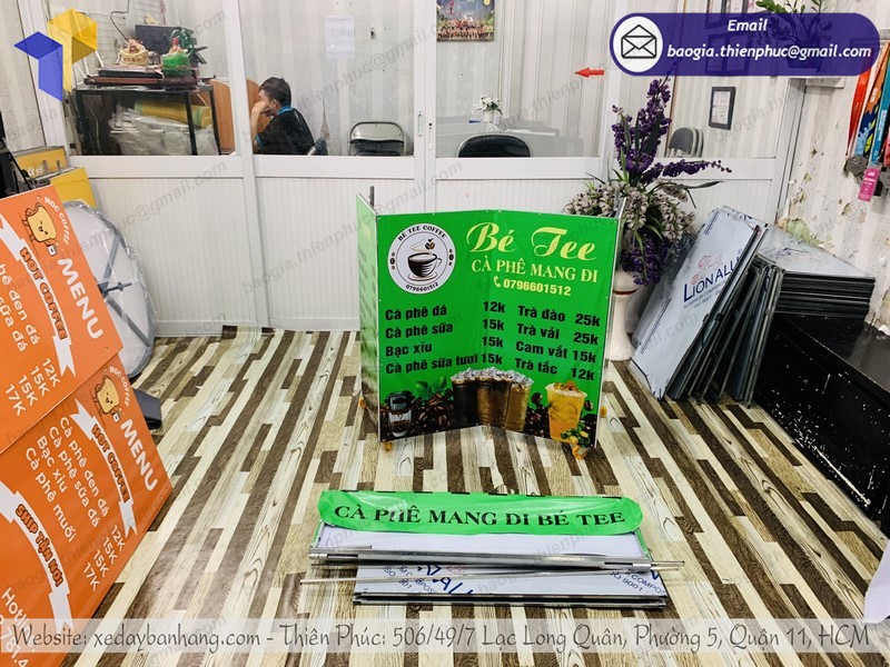 xe bán café take away gọn