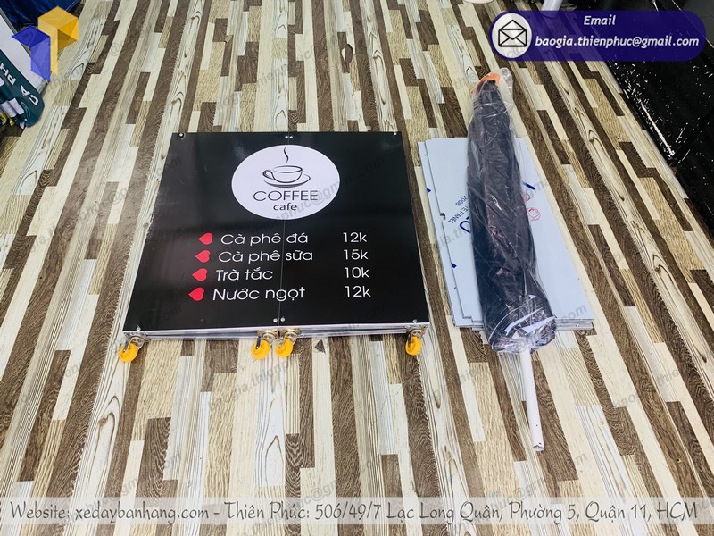 xe cafe take away gọn