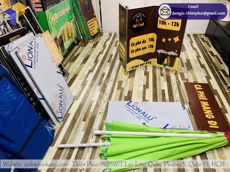 xe bán café vỉa hè đẹp