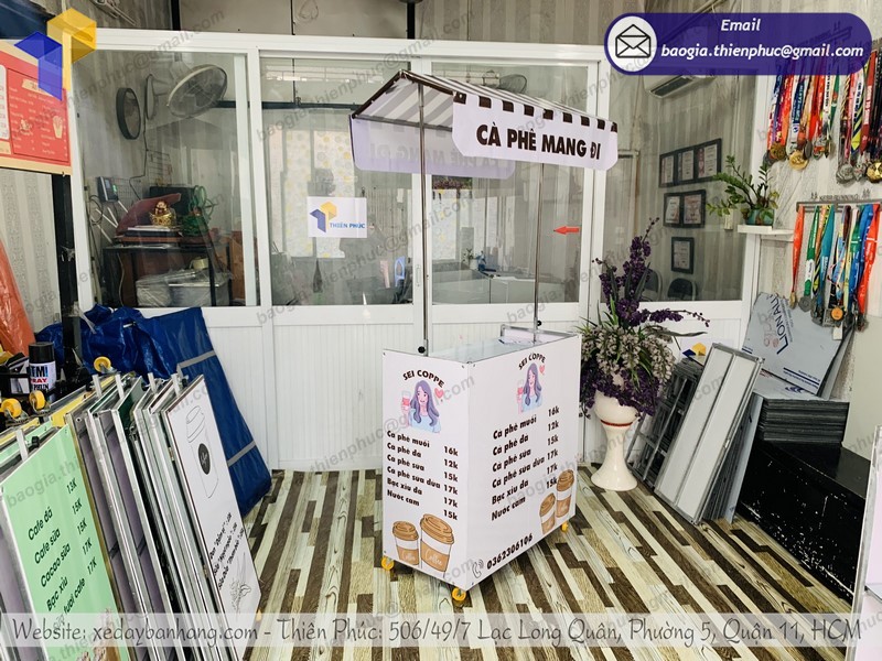 Xe bán café vỉa hè rẻ