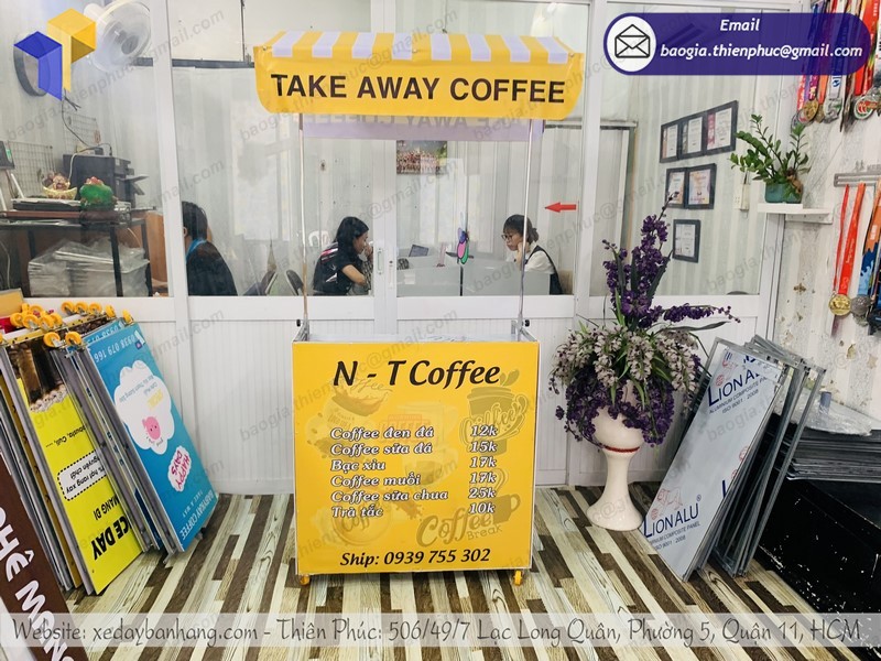 xe bán café vỉa hè