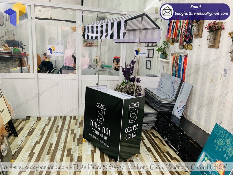 xe bán café xếp gọn tphcm
