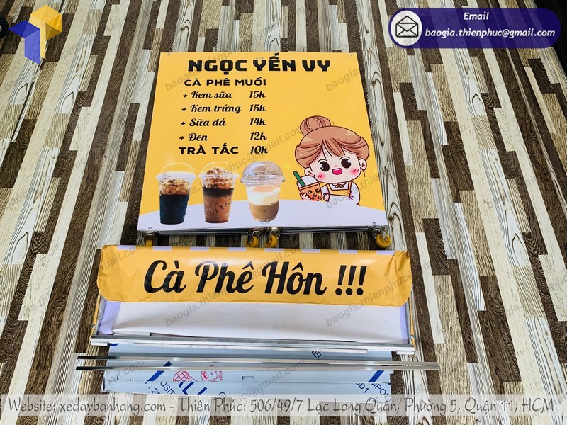 xe bán cà phê di động đẹp