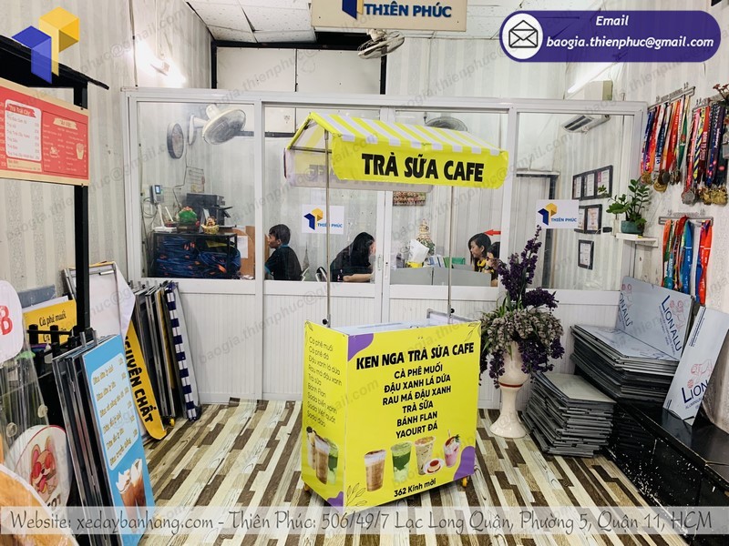 xe bán cà phê di động rẻ