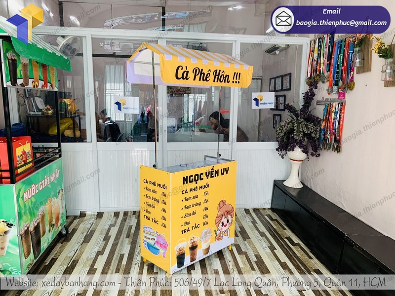 xe bán cà phê di động rẻ