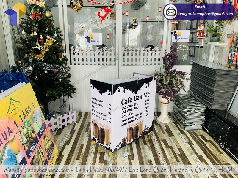 xe bán cà phê lưu động rẻ