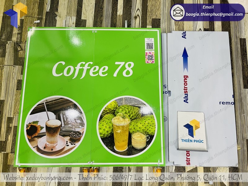 xe bán cà phê mang đi gọn