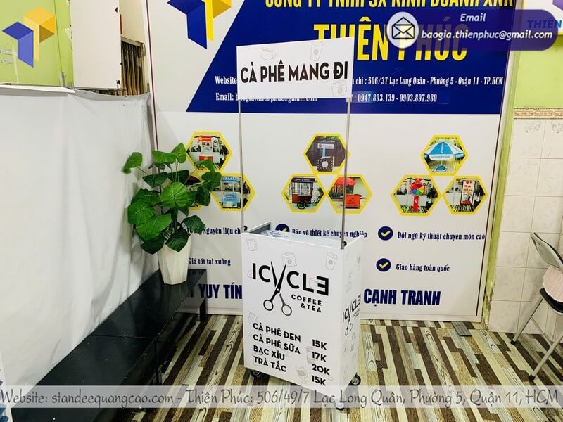 xe bán cà phê gấp gọn quận 11