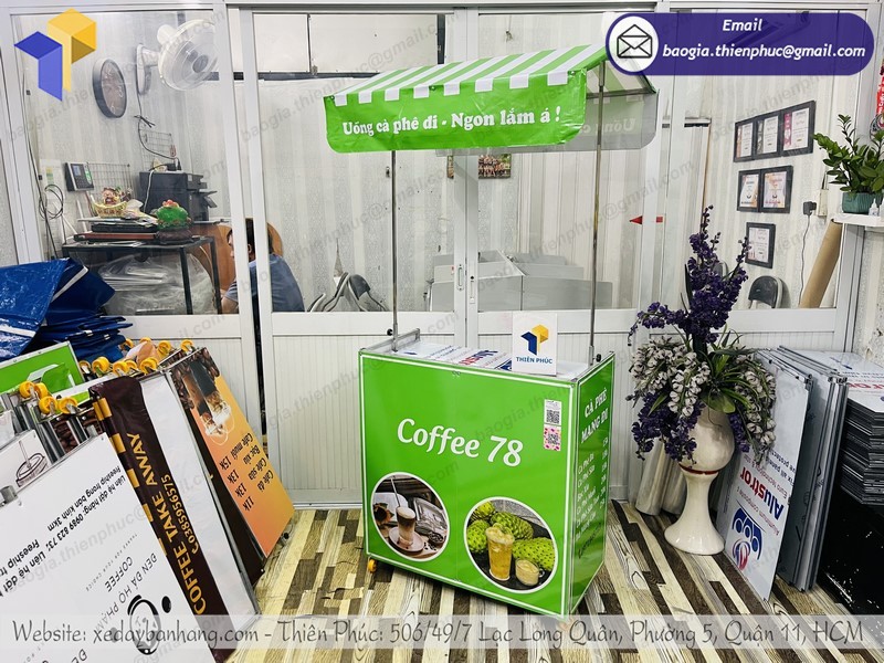 xe bán cà phê mang đi tiện