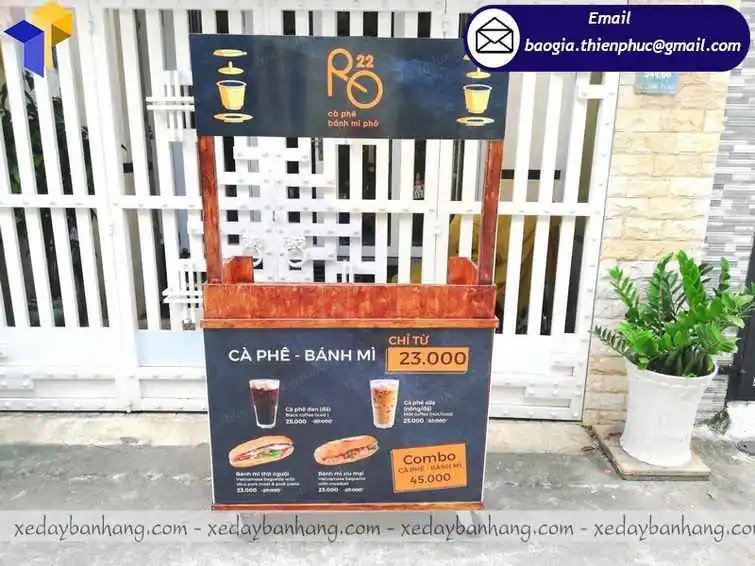 xe bán cà phê mang về