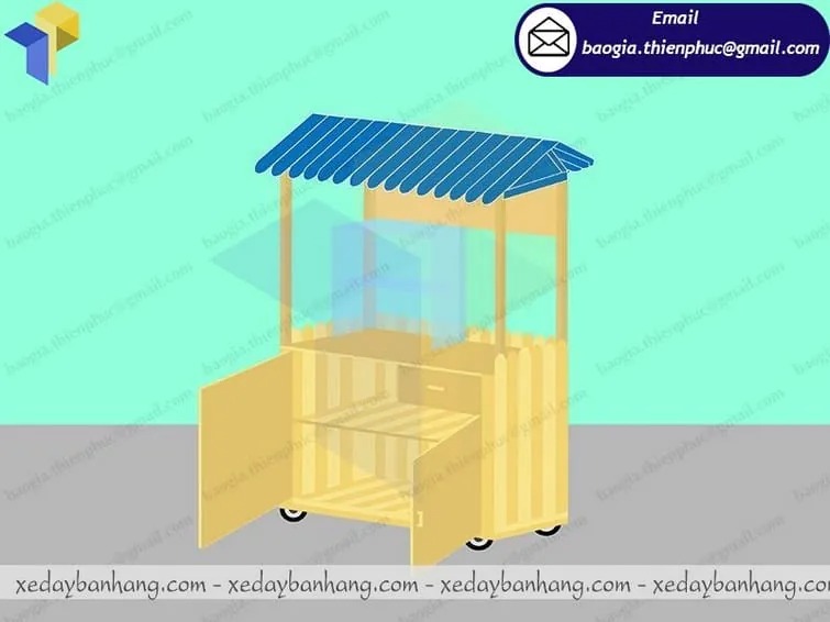xe bán cà phê sinh tố lưu động