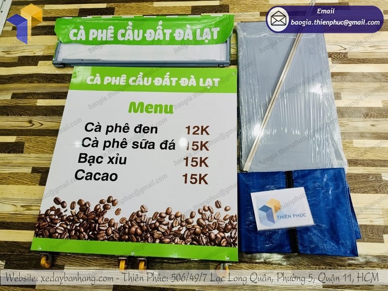 xe bán cà phê vỉa hè lắp ráp