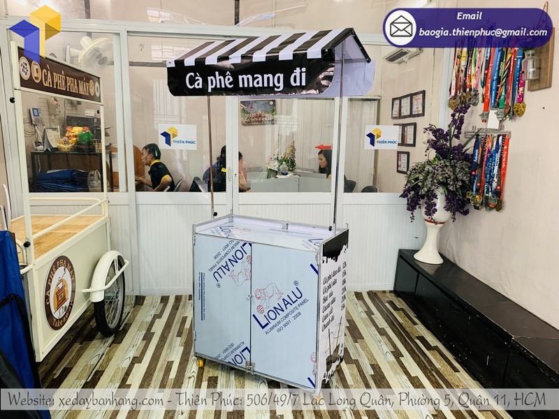 xe bán cà phê xếp gọn tốt