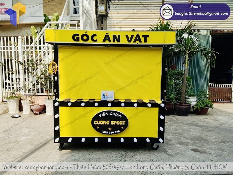 xe bán cá viên chiên giá rẻ